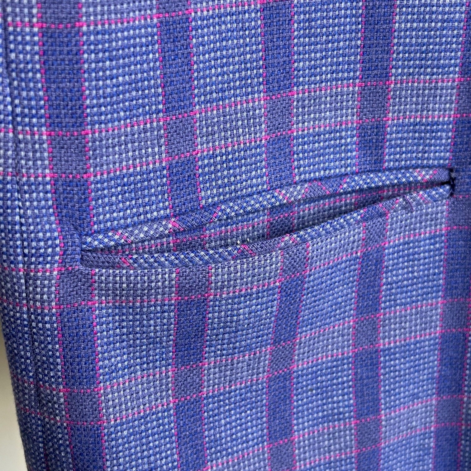 Pendleton Vintage Button Down Blue Plaid Collarle… - image 5