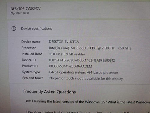 Dell OptiPlex 3050 Micro PC - Intel Core i5-6500T 500GB M.2 16GB RAM Win 11 Pro - Afbeelding 5 van 13
