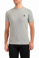 Philipp Plein Men's Gray Short Sleeve Logo Print Crewneck T-Shirt