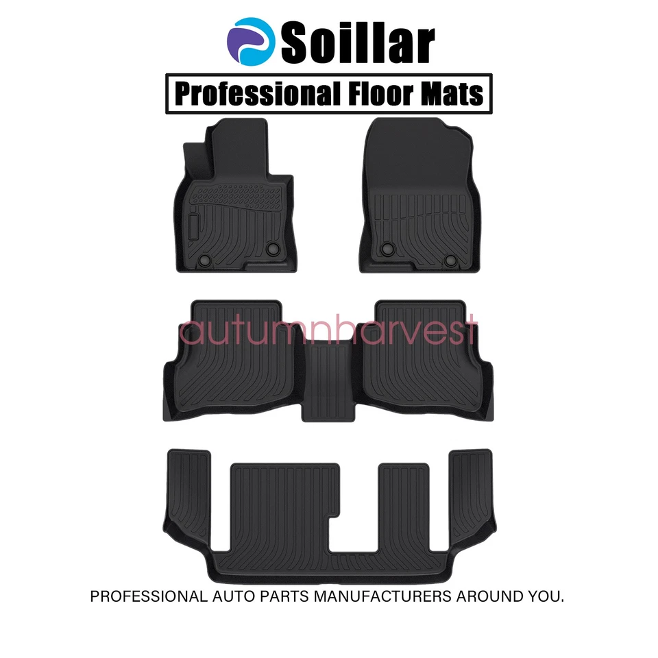 TPE Floor Mats For 2017 2018 2019 2020 2021 2022 Mazda CX-9 7 Seats Floor Liners — 第 2/4 张图片