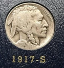 1917-S  Buffalo Nickel - VG + / Fine  (SB)