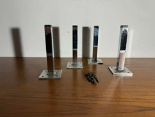 Vintage OG Set of Florence Knoll Chrome Credenza Legs Hardware