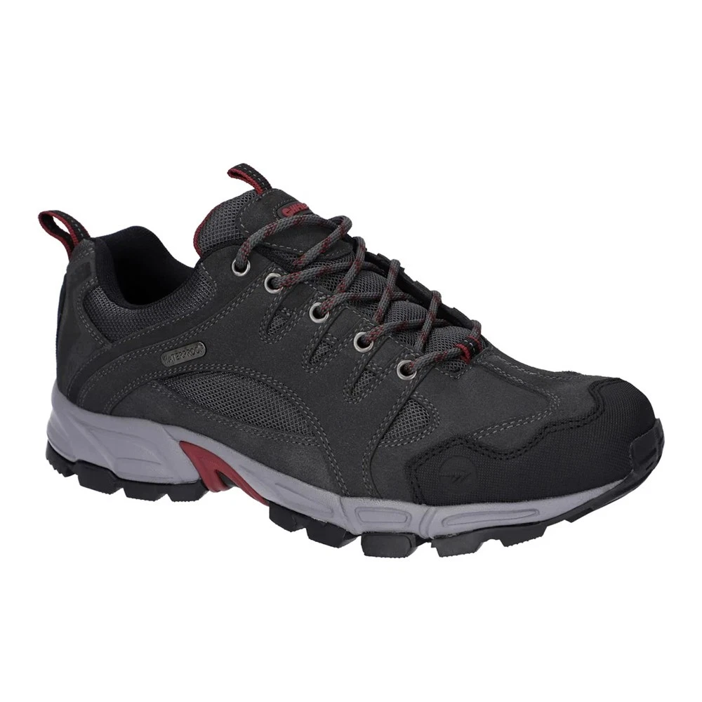 Bottes De Randonnée Hi-Tec Eurotrek Lite Homme UK7 - Cuir Gris Bleu - Très Bon état