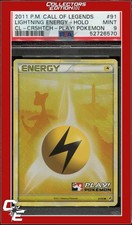 Call of Legends Lightning Energy 91 Holo Crosshatch Play! Pokemon PSA 9 on eBay