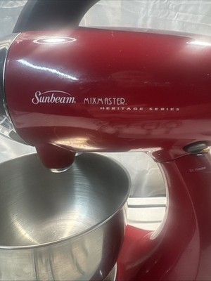 Sunbeam Mixmaster Heritage Series Red Countertop Stand Mixer 2364