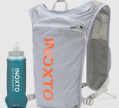 Lauf Feuchtigkeitsspendender Rucksack Weste atmungsaktiv leicht mit 500ml Trinkflasche