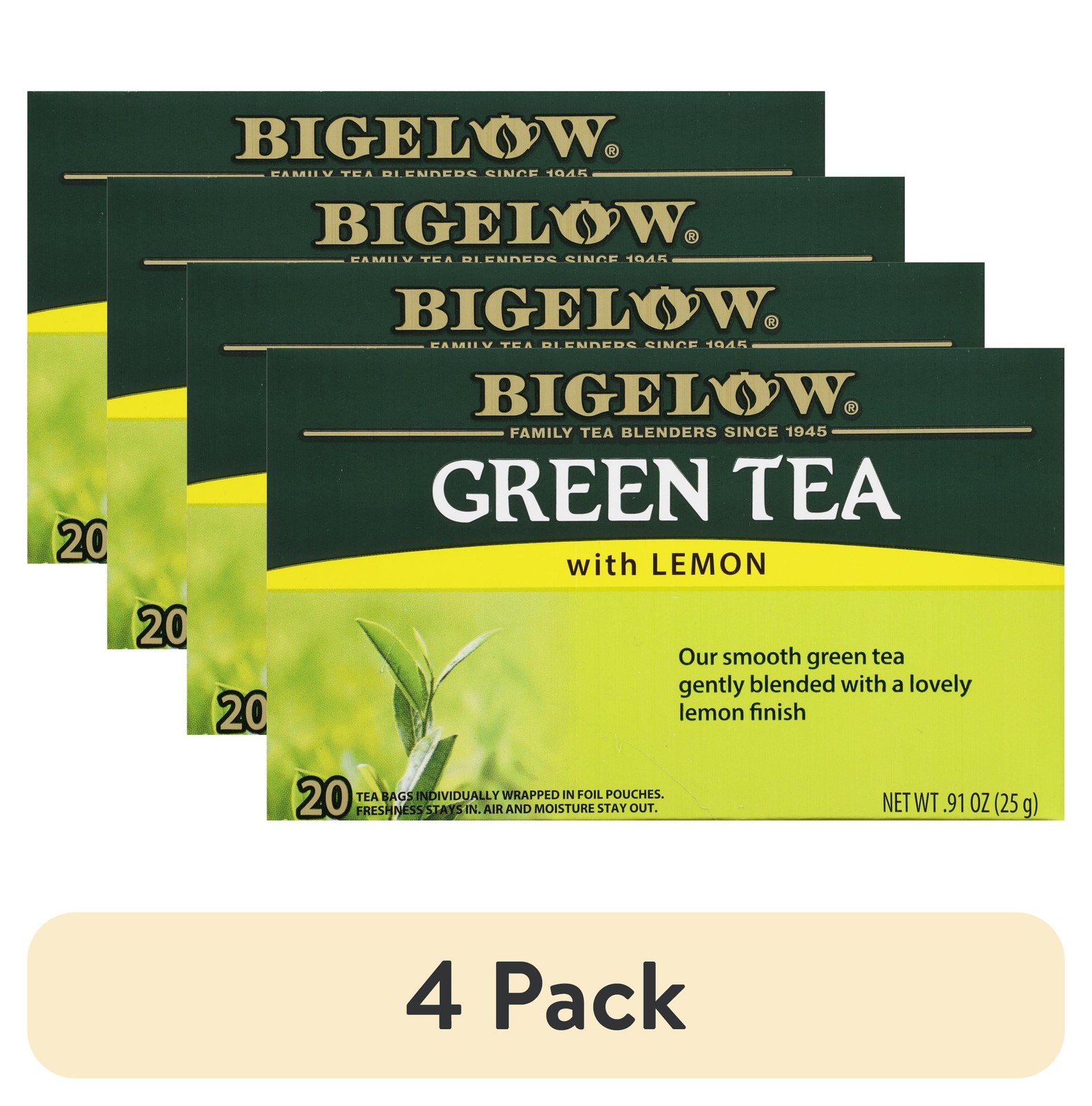 With Lemon, Tea Bags, 20 Count
