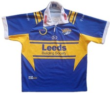 Leeds Rhinos 2008  Rugby Shirt Jersey ISC Super League Leeds Building Society XL