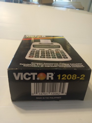 Victor 1208-2 Printing Calculator, 2-Color Black/Red Print - Picture 3 of 6