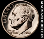 1962 Roosevelt Dime- Silver- Choice Gem Proof Luster- No Reserve #K4001
