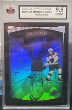 23-24 Upper Deck Brock Faber SPX Holoview Rookie 🚨🚨🚨 KSA 9.5 Near Gem Mint