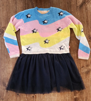 Billieblush Apparel - Knit Tulle Dress Sweater Tutu Size 8