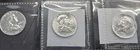 Lot of 3 Raw 90% Silver Half Dollars - B Only