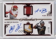 2021 Flawless Signature Ruby 19/20 Alec Bohm Ke'Bryan Hayes Dual Patch Auto 6fs