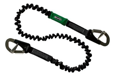 Lifeline, elastisch, 2 Punkt, gesicherte Karbiner