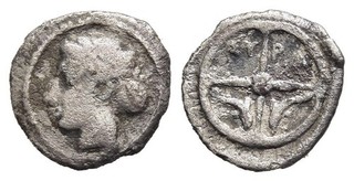 FITZ ITALY SICILY SYRACUSE DIONYSOS I HEMILITRON ARETHUSA WHEEL GREEK AR ±±GJL34