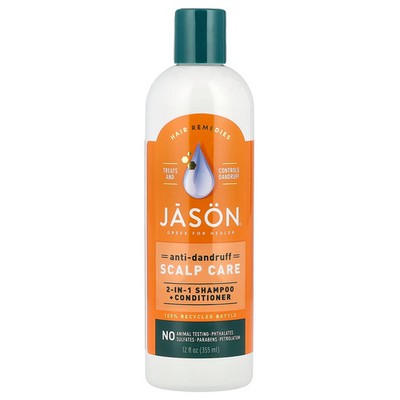 Anti-Dandruff Scalp Care, 2 In 1 Shampoo + Conditioner, 12 fl oz (355 ml)