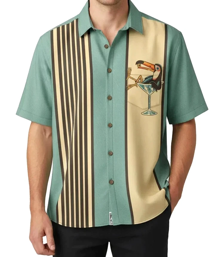Everyday with Toucan in Cocktail Short Sleeve Hawaiian Shirt Unisex S-5XL
Opens in a new window or t