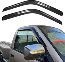 Window Visor Deflectors For 1988-1998 Chevy C K Pickup Smoke Tinted 2-piece Window Visor Deflectors For 1988-1998 Chevy C K Pickup Smoke Tinted 2-piece
