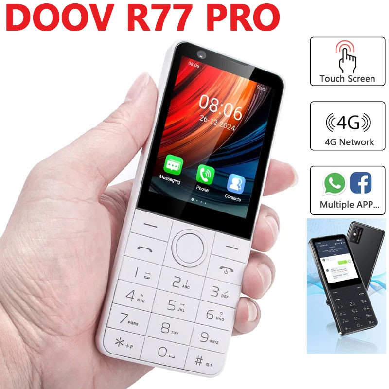 DOOV R77 4G SIMフリー MINI Unlocked DOOV R77 PRO Android 14 Smartphone Dual SIM Phone