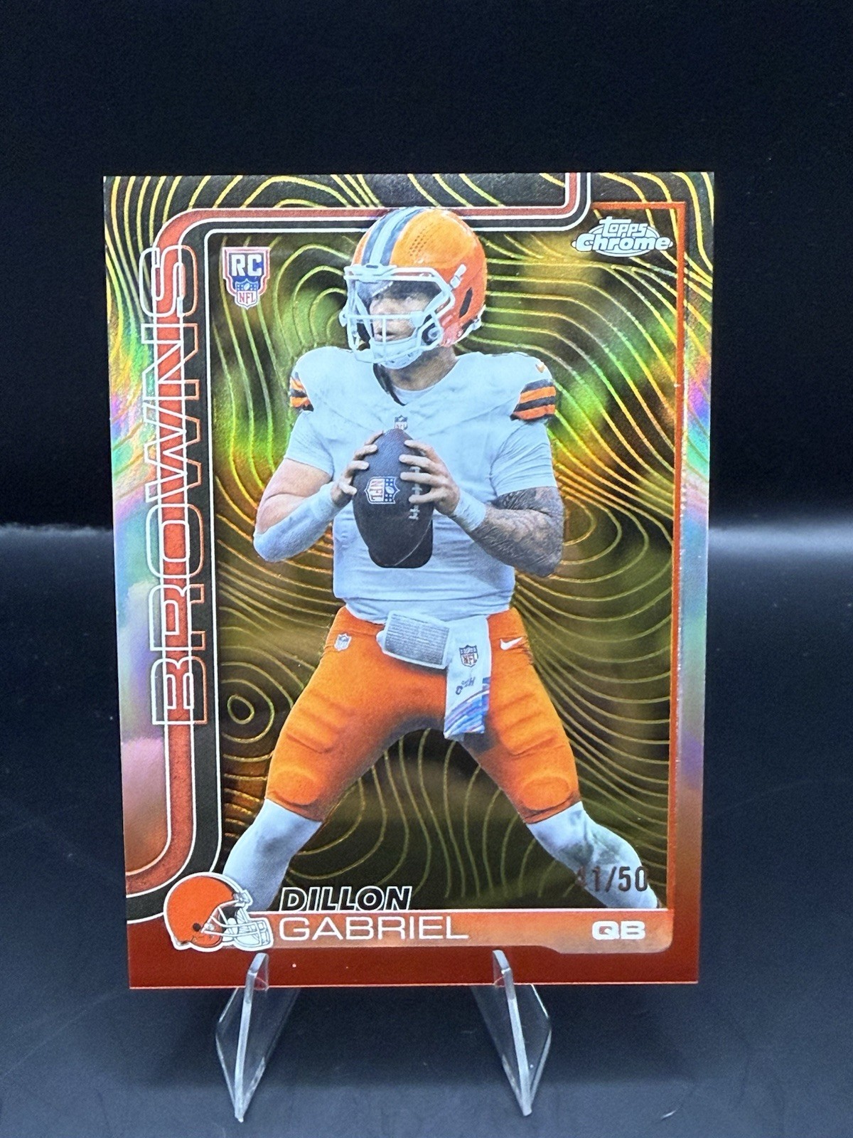 2025 Topps Chrome Football - Dillon Gabriel Gold Etch /50