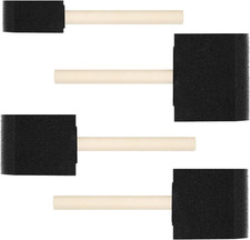 4 PCS Foam Paint Brushes Set, 1" 1.57" 2" 3" Sponge Brushes for Painting DIY
