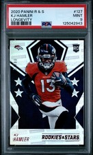 2020 PANINI ROOKIES & STARS LONGEVITY #127 KJ HAMLER 57/80 PSA 9