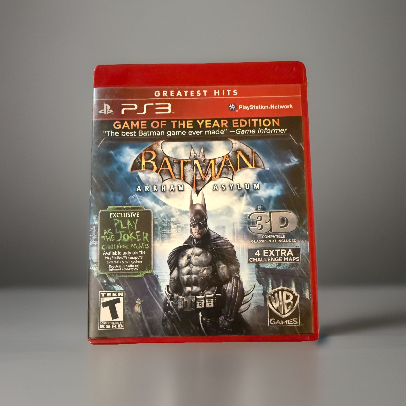 Batman: Arkham Asylum Greatest Hits Edition (Sony Playstation 3, 2011) PS3 GOTY