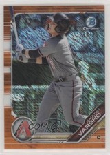 2019 Bowman Chrome Prospects Orange Shimmer Refractor 18/25 Daulton Varsho uk2