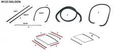 Fit Für Mercedes Benz W123 Limousine Saloon Schiebedach Moonroof Dichtung Set 4 Fit Für Mercedes Benz W123 Limousine Saloon Schiebedach Moonroof Dichtung Set 4