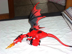 Red Dragon Figure from Lego Set 70403 Dragon Mountain, Castle Fantasy Era