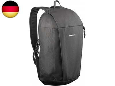 Quechua Arpenaz, Wanderrucksack, 10 l, Schwarz/Carbon Grau (Schwarz) -