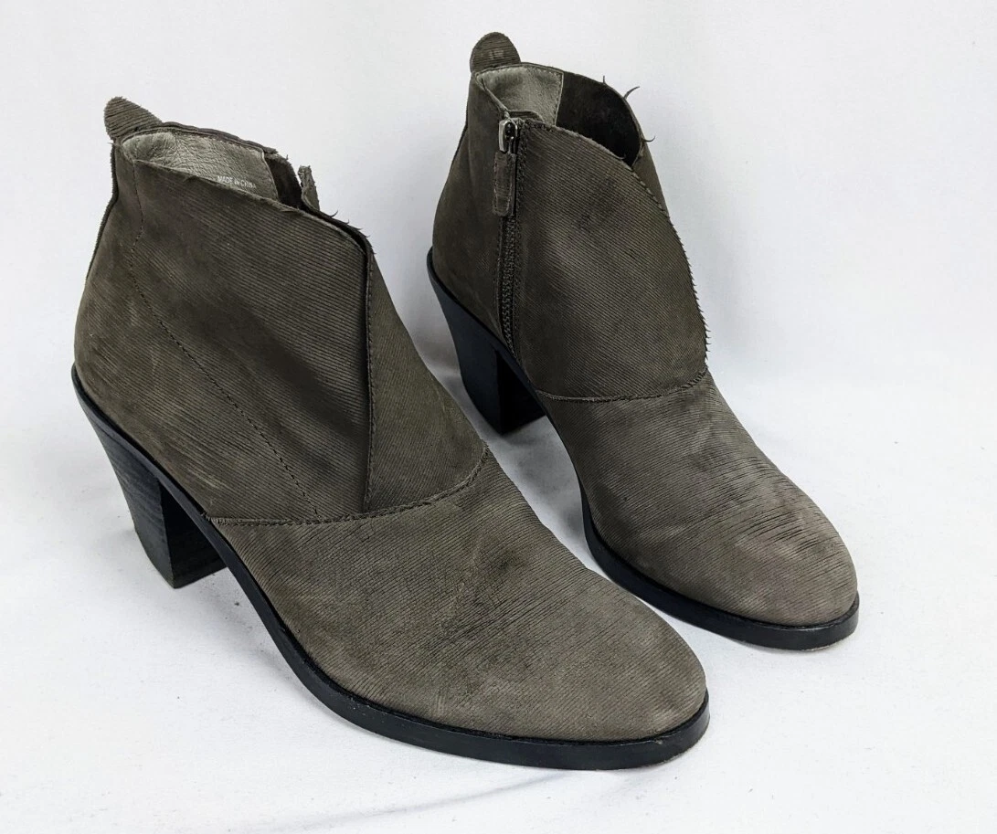 Eileen Fisher Murphy Storm Upper Wrap Ankle Boots Leather Booties