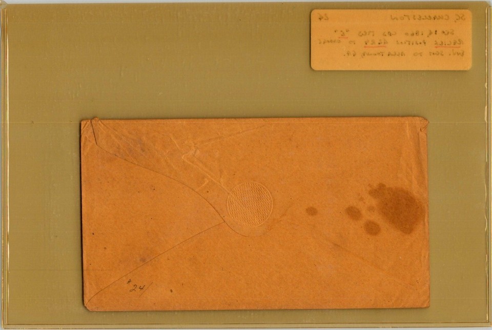 US Sept 14, 1860 Scott, #24 CDS Postmarked Charleston SC to Allatoona