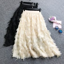 Chiffon Skirts New Spring Summer Skirt High Waist Elegant Slim Long Maxi Skirt