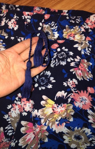 Roxy/ 1 Direction Floral Print Wide Leg Palazzo Pants Set Of 2   Size XL & L - Picture 7 of 13