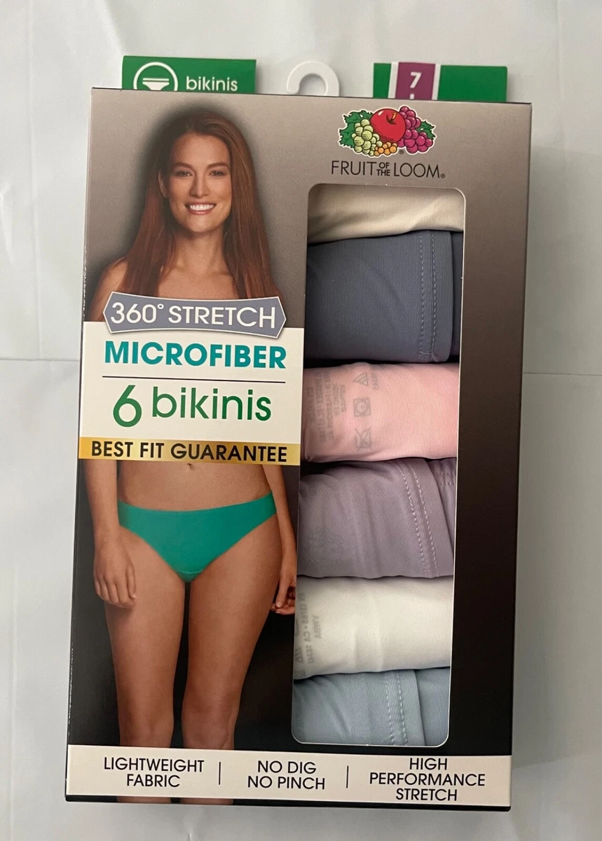 Fruit Of The Loom 7 Mutandine Donna Ultra Soft - Morbide E Traspiranti - Colori Assortiti - Senza Cuciture