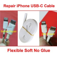 2-10M Heat Shrink Tube Repair iPhone 11/12/13/14/15 Pro Max USB-C Charge Cable