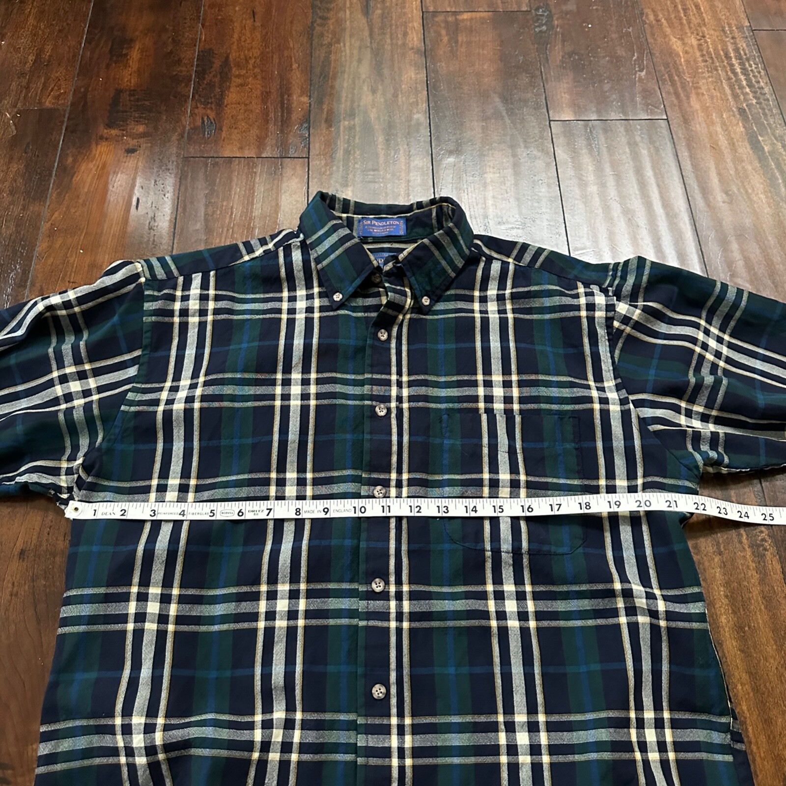 Pendleton Fireside Shirt Sir Pendleton Plaid Wool… - image 5