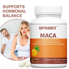 Maca Root Extract 1900mg Capsules - Hormone Balance, Supports Energy  Focus