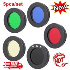 5pc 1.25"/31.7mm Telescope Eyepiece Lens Color Filter For Moon Nebula Planet Sun