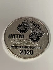 2020 International Monster Truck Museum Hall of Fame ceremony collectible coin.