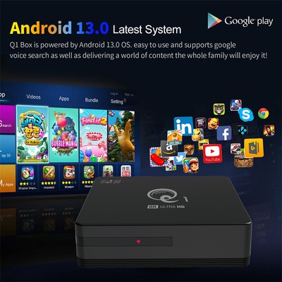 TV Box 2.4G Voice Remote Control Home Network Player H313 Android TV Set Top Box
