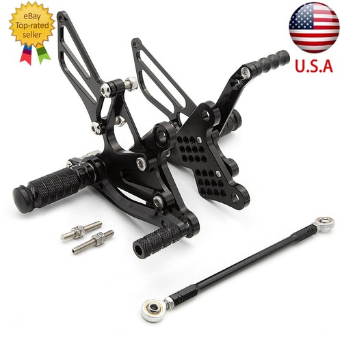 FRONT FOOT PEGS Footrest&Bracket Left Right Pour Kawasaki ZX6R/ZX636