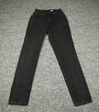 Vintage 512 Levis Jeans Womens 7 Black Denim Slim Fit Tapered Leg Made In USA