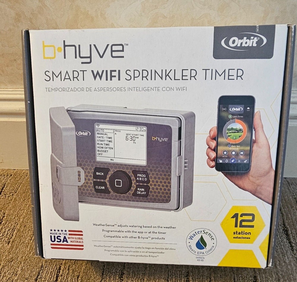 Orbit B-hyve  Smart WiFi 12 Station IN/OUTDOOR Sprinkler system Controller NEW
