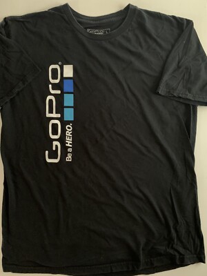 GoPro Be A Hero Logo S/S T-Shirt Mens Large Adventure Video