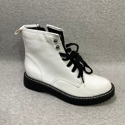 Madden Girl Shoes Women s Size 8M White Kickerr Fashion Lace