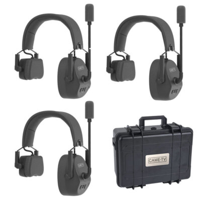 CAME-TV KUMINIK8 1.9G Duplex Digital Wireless Headset 450M Single Ear 3 Pack -EU