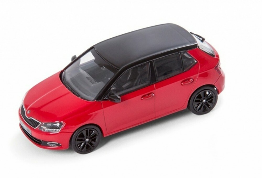 i-SCALE Skoda Fabia III 1:43 Red with black roof 6V6099300A F3K